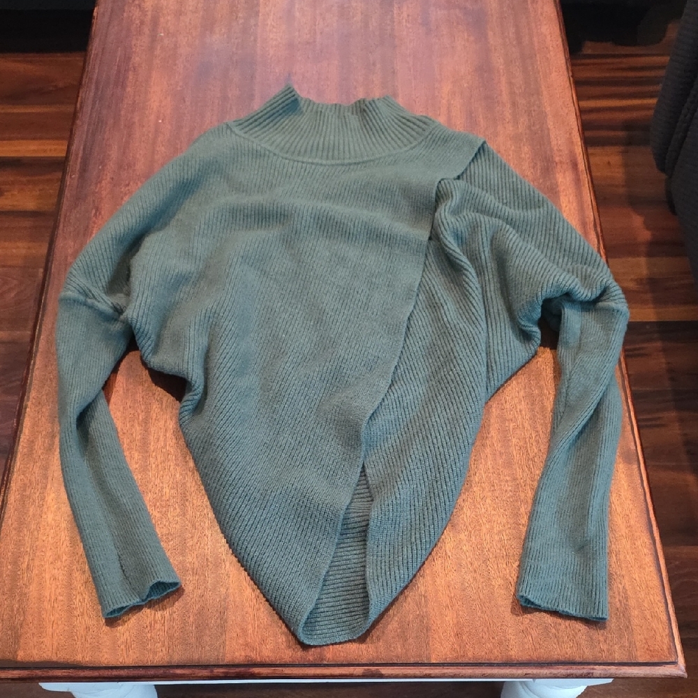 Elegant Teal Women's Turtleneck Sweater
